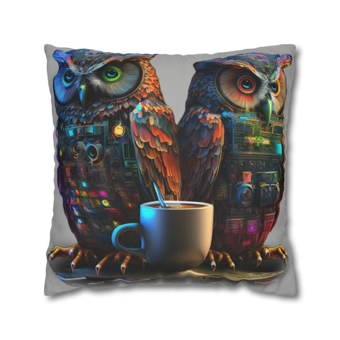 Tech and Togetherness. Powered by Chai & Code Spun Polyester Pillowcase