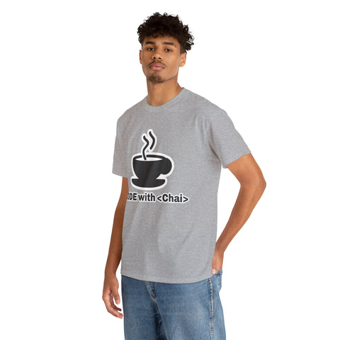 Code with Chai T-Shirt Design by C&C