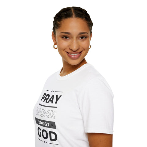 Divine Determination - Pray, Work, Trust God Founder's Tee