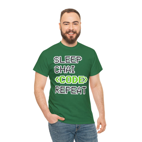 Sleep Chai Code Repeat T-Shirt Design by C&C