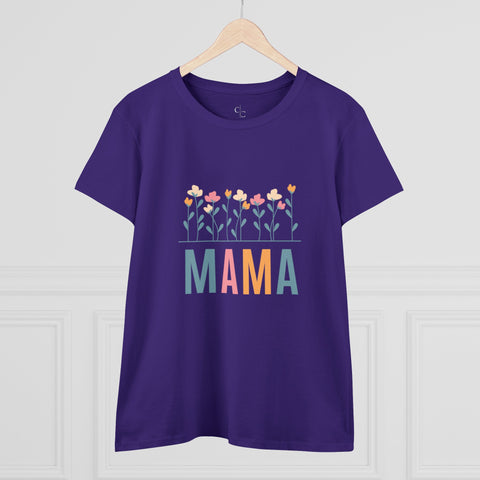 Floral Maternal Pride - Vibrant Mompreneur Tee