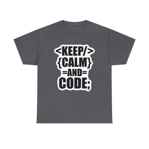 Keep Calm and Code T-Shirt Design by C&C