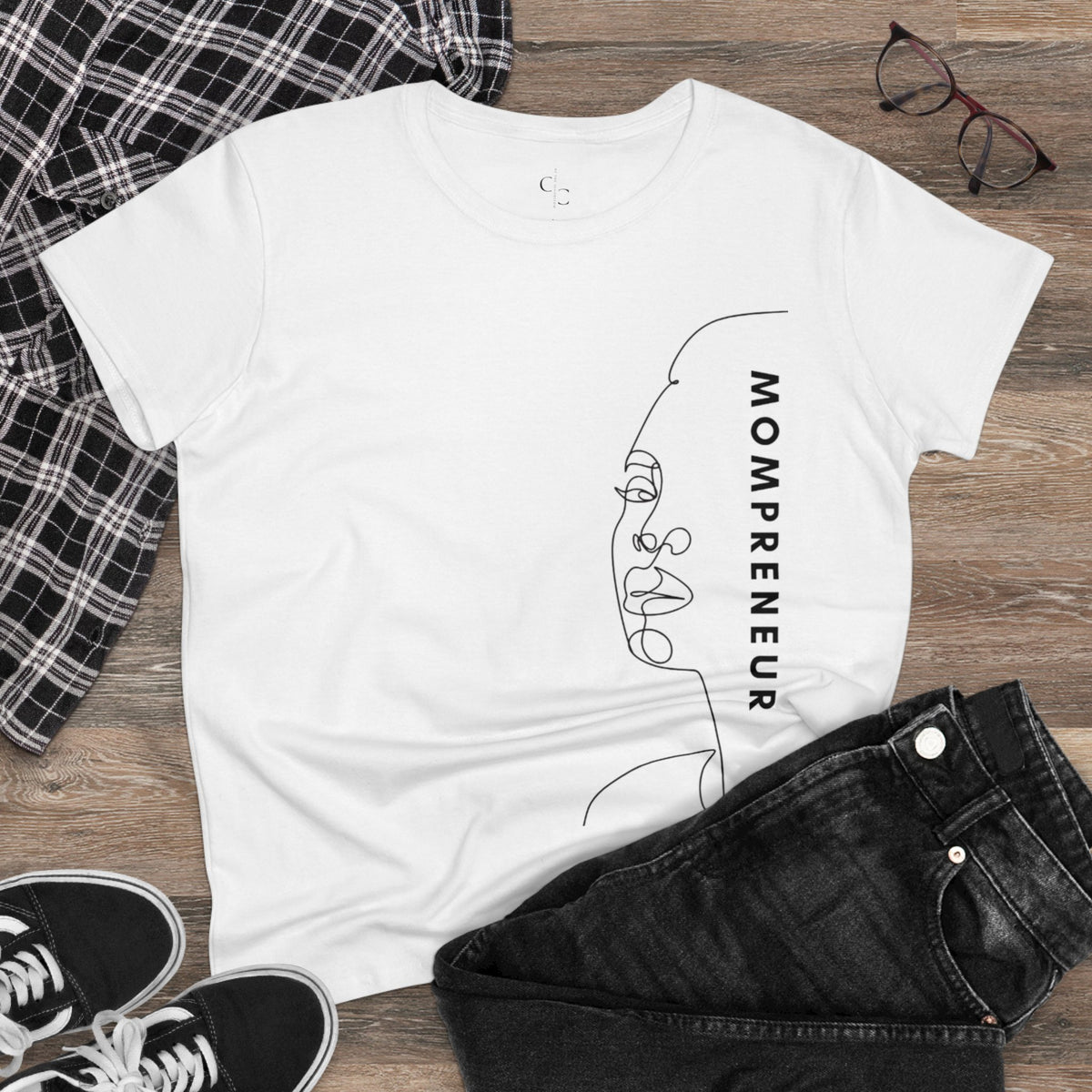 Minimalist Muse - Abstract Mompreneur Tee