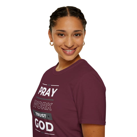 Divine Determination - Pray, Work, Trust God Founder's Tee