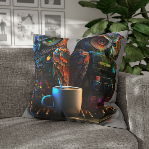 Tech and Togetherness. Powered by Chai & Code Spun Polyester Pillowcase