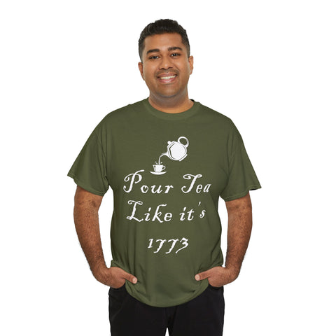 Pour Tea Like It's 1773 T-Shirt Design by C&C