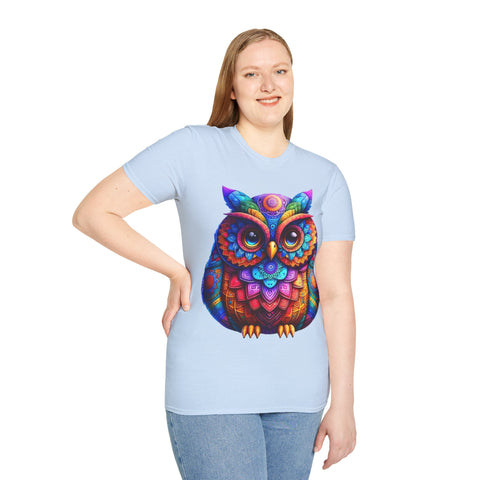 Kaleidoscopic Codex Owl Tee - Chai and Code's Creative Core