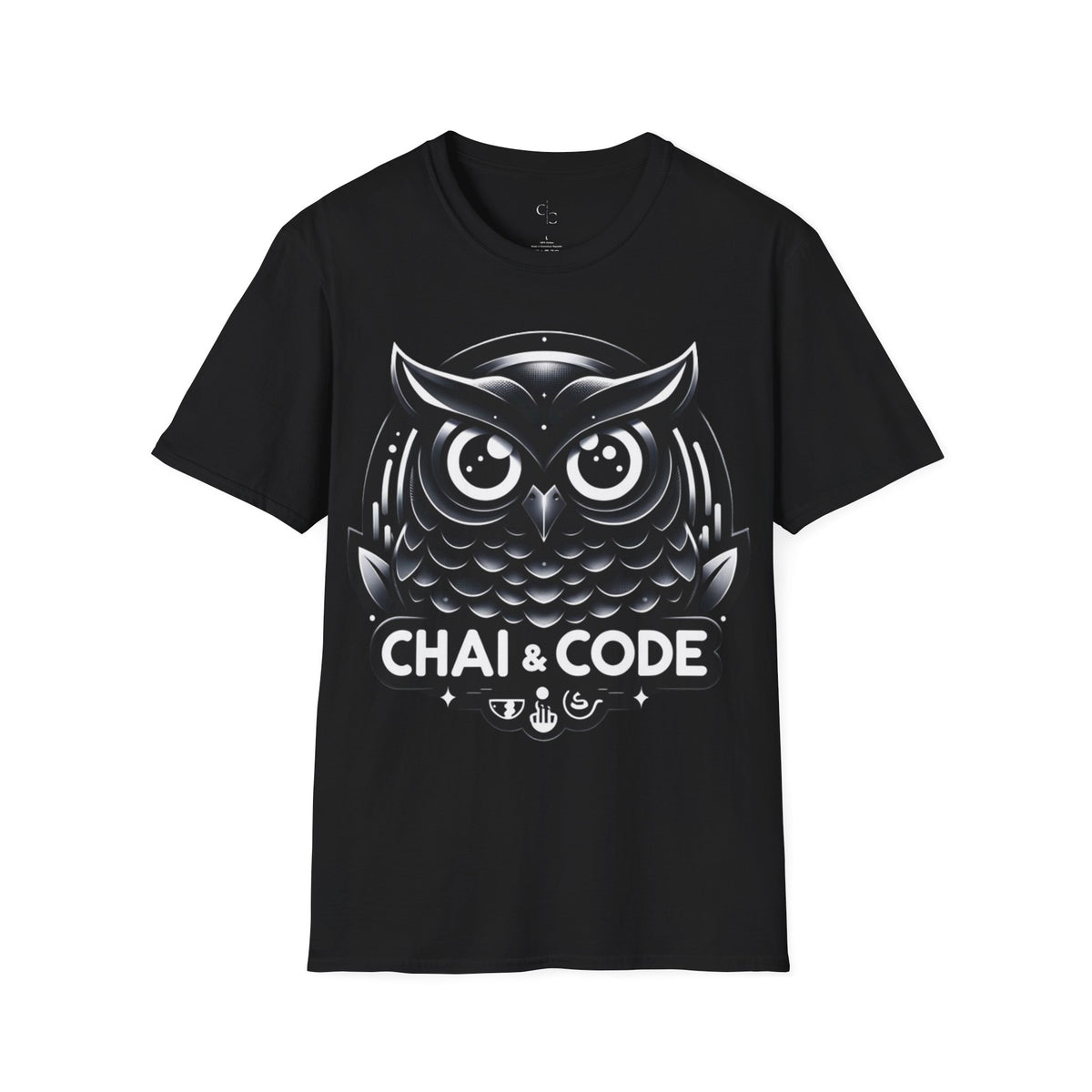 Nocturnal Coder: Chai & Code Metal Tee