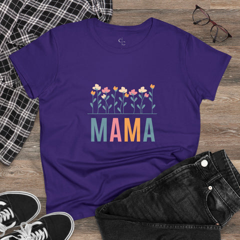 Floral Maternal Pride - Vibrant Mompreneur Tee