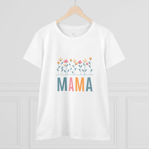 Floral Maternal Pride - Vibrant Mompreneur Tee