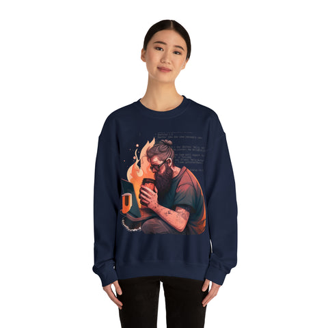 Excellence Starts with a Cup of Chai Unisex Heavy Blend Crewneck Sweatshirt