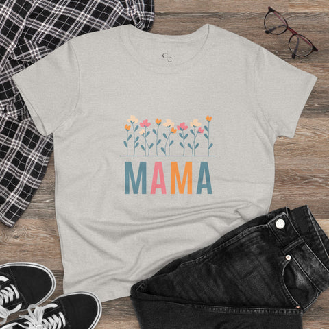 Floral Maternal Pride - Vibrant Mompreneur Tee