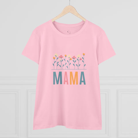 Floral Maternal Pride - Vibrant Mompreneur Tee