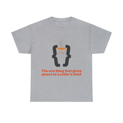 Chai, The One Thing That Gives Peace To A Coder's Mind T-Shirt Design by C&C