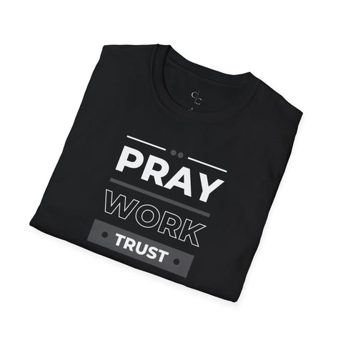 Divine Determination - Pray, Work, Trust God Founder's Tee