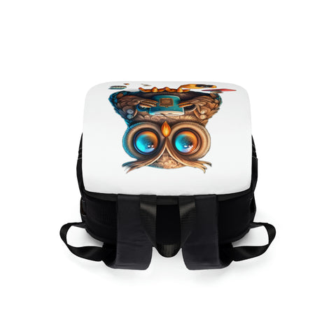 Chai & Code Owl II Unisex Casual Shoulder Backpack