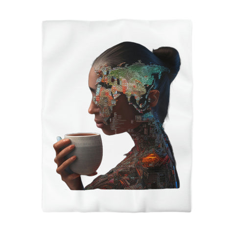 A Cup of Chai & Excellence Microfiber Duvet Cover
