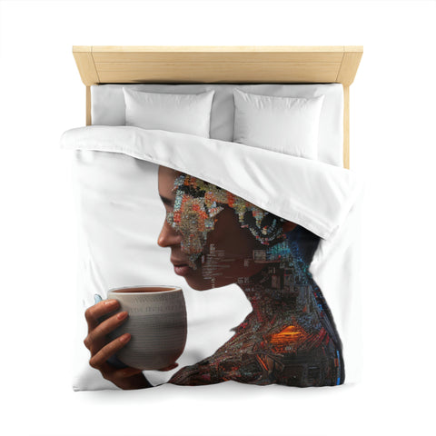 A Cup of Chai & Excellence Microfiber Duvet Cover