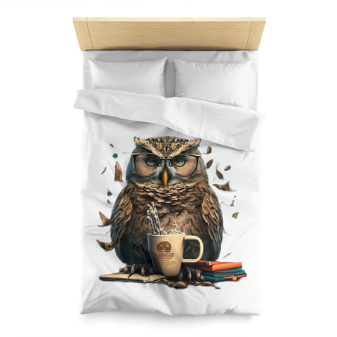 Programming with an Owl's-eye View Microfiber Duvet Cover